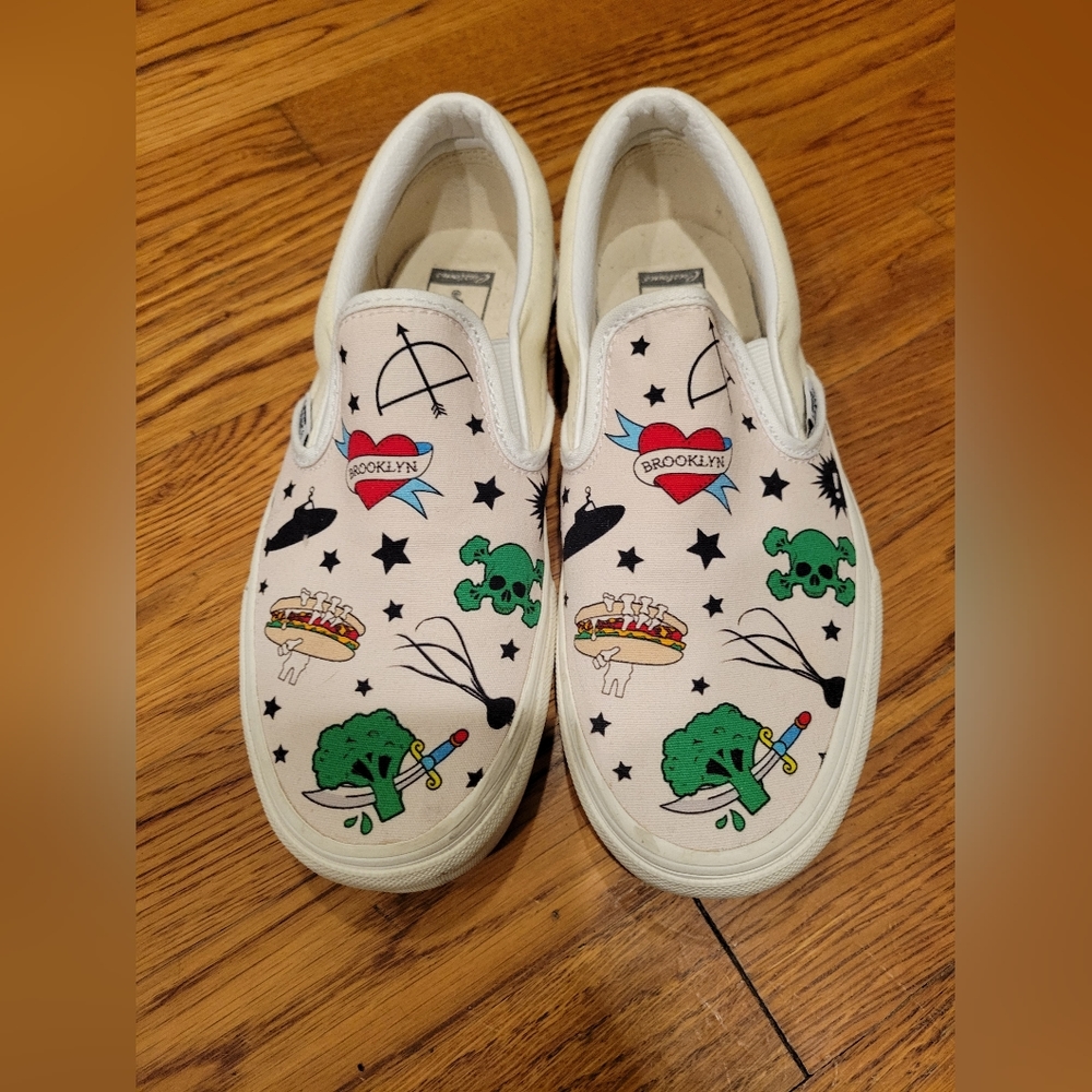 Vans Slip-Ons - Customized - Mens 6.5/Women's 8